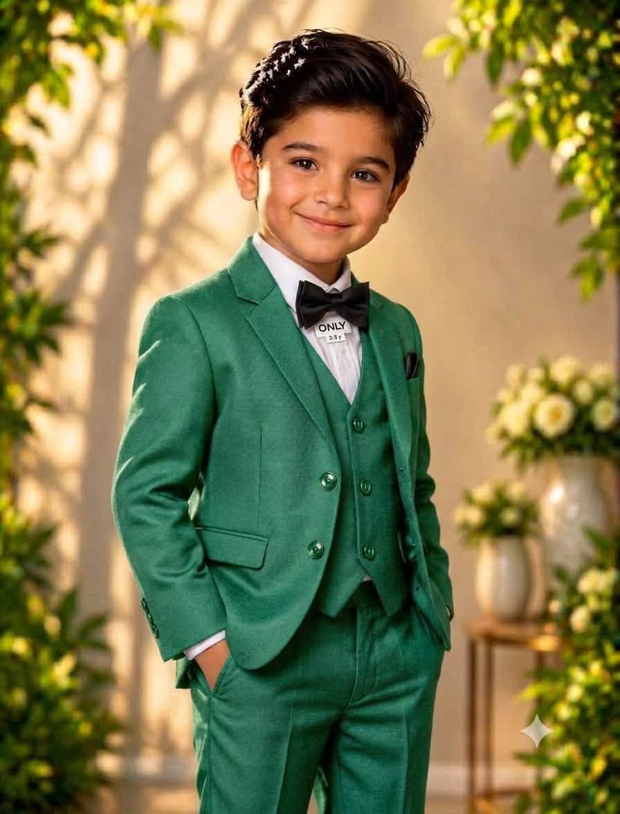 BABY PREMIUM BLAZER SUITE OLIVE