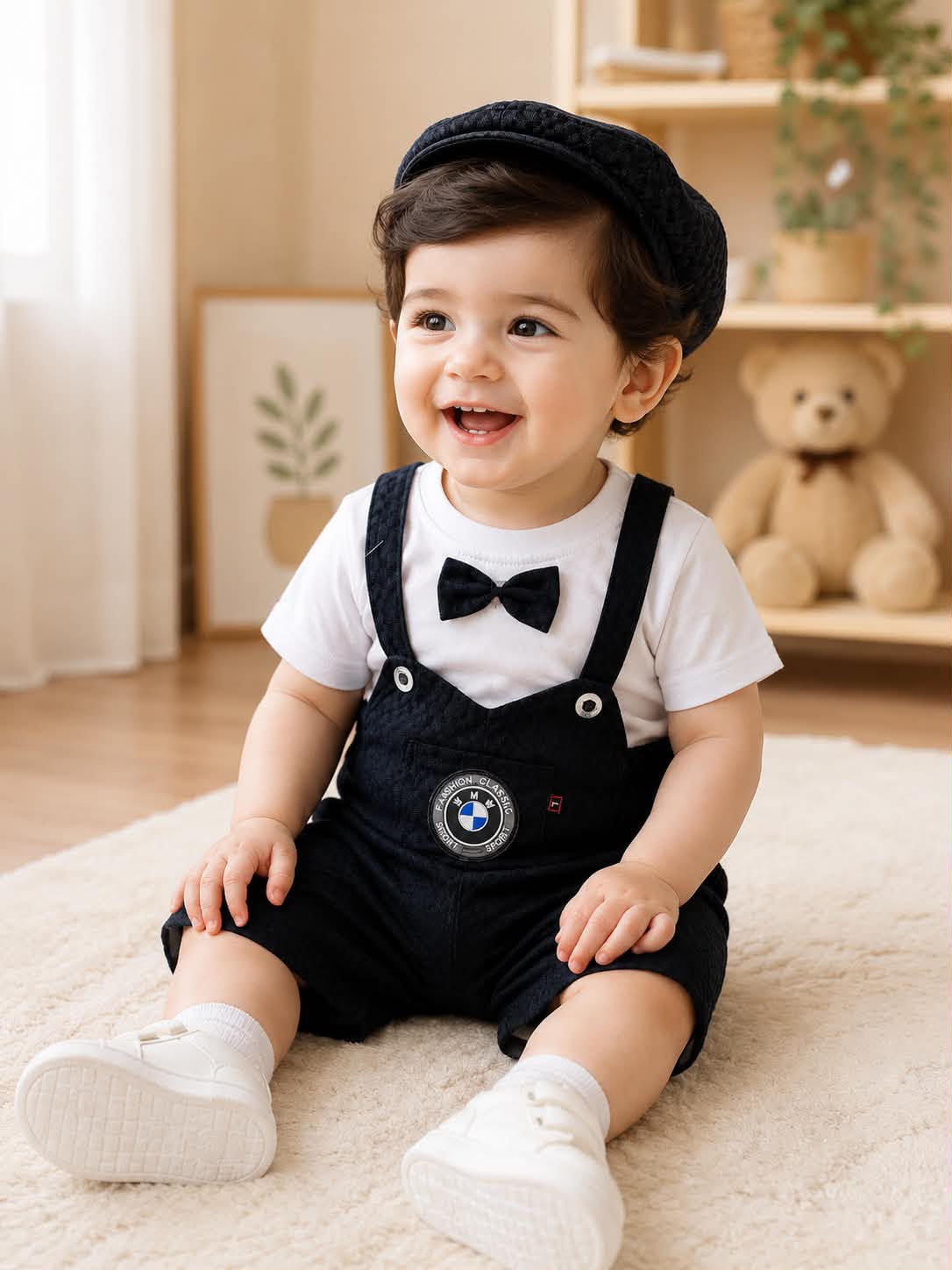BABY ROMPER SET BLACK